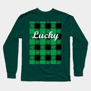 Lucky Clover pattern Long Sleeve T-Shirt